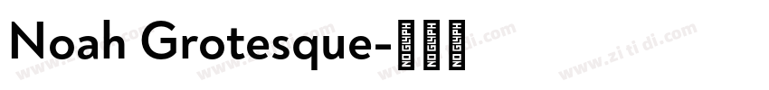 Noah Grotesque字体转换